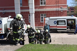 Участие Глазовского филиала в пожарно-тактическом учении